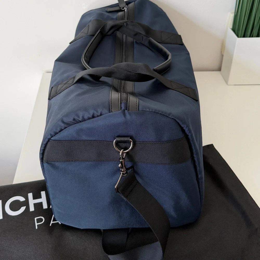 New Michael Kors Duffle Bag Gym Travel Blue 18*9 - Picture 5 of 12